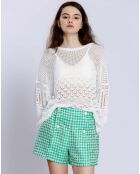 Pull Célia blanc
