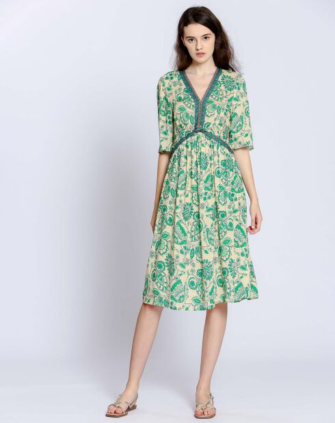 Robe Iris verte