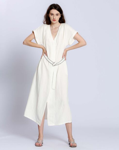 Robe en Lin & Coton Roxane blanche