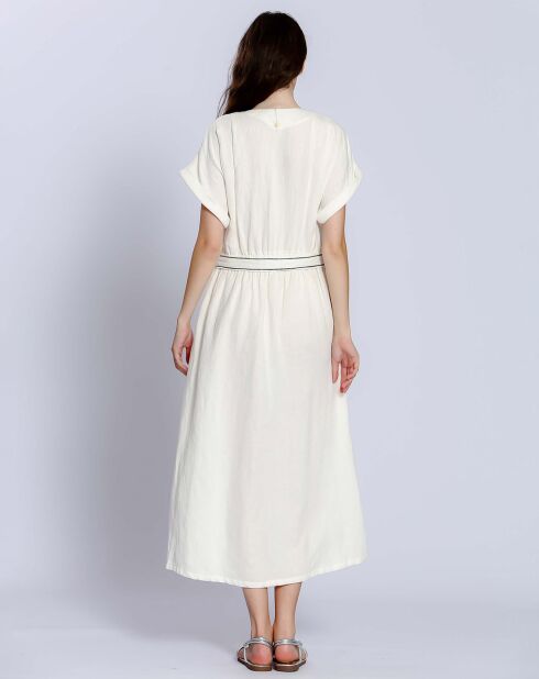 Robe en Lin & Coton Roxane blanche