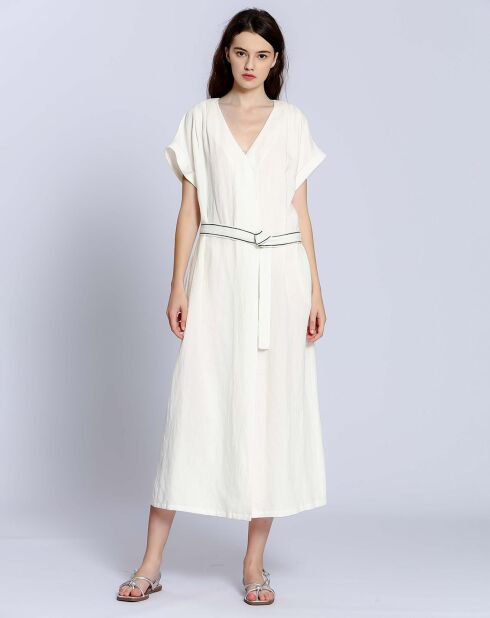 Robe en Lin & Coton Roxane blanche