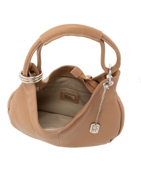 Alba Schultertasche aus cognacfarbenem Leder - 38x34x10 cm