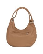 Alba Schultertasche aus cognacfarbenem Leder - 38x34x10 cm