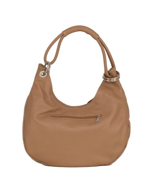 Alba Schultertasche aus cognacfarbenem Leder - 38x34x10 cm