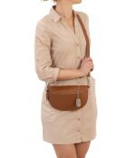 Berenice Cognacfarbene Gürteltasche aus Leder - 25x14x1 cm