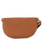 Berenice Cognacfarbene Gürteltasche aus Leder - 25x14x1 cm