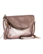 Beverly bronzen leren schoudertas - 22x18x2 cm