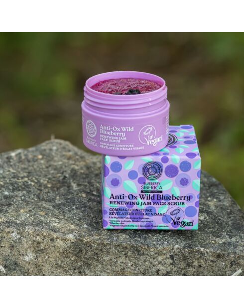 Scrub viso rigenerante alla marmellata di mirtilli selvatici Anti-Ox - 50 ml