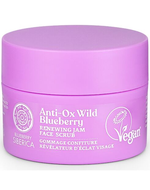 Scrub viso rigenerante alla marmellata di mirtilli selvatici Anti-Ox - 50 ml