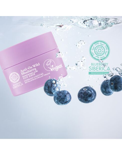 Scrub viso rigenerante alla marmellata di mirtilli selvatici Anti-Ox - 50 ml