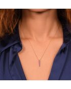 Pendentif Kanya Diamants 0.10 ct & Rubis 0.15 ct or jaune