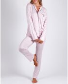 Pyjama Chemise & Pantalon Aisha rose