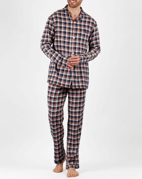 Pyjama Chemise & Pantalon Finn marron