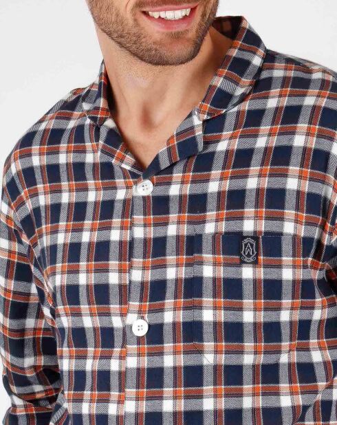 Pyjama Chemise & Pantalon Finn marron