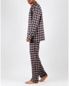 Pyjama Chemise & Pantalon Finn marron