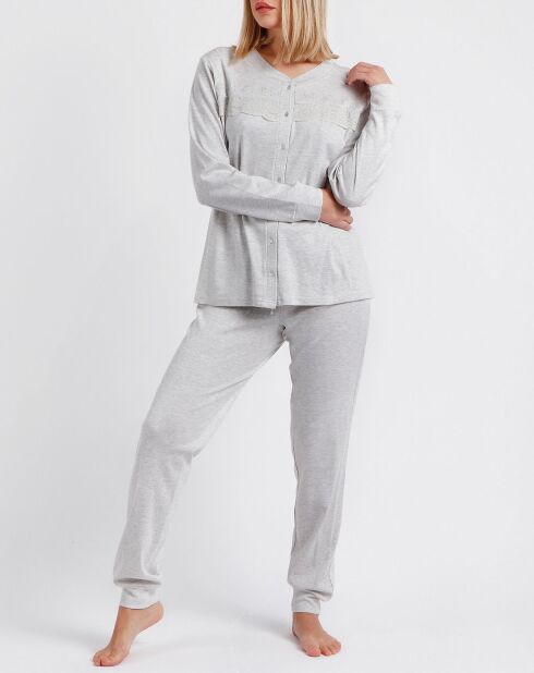 Pyjama Haut à manches longues & Pantalon Esmeralda gris