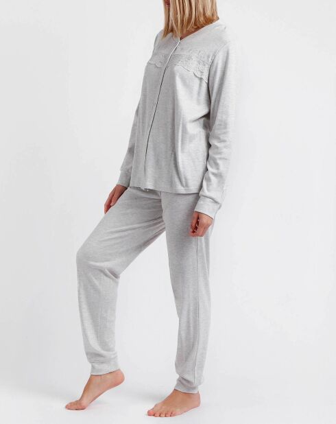Pyjama Haut à manches longues & Pantalon Esmeralda gris
