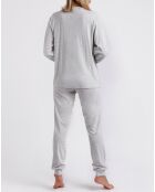 Pyjama Haut à manches longues & Pantalon Esmeralda gris