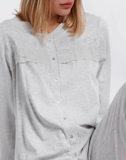 Pyjama Haut à manches longues & Pantalon Esmeralda gris