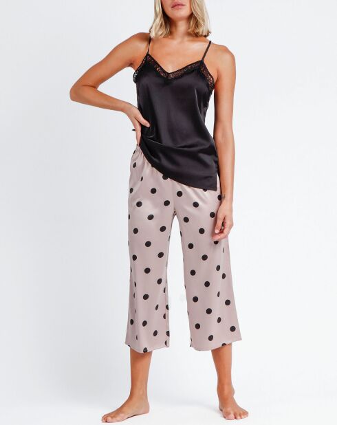 Pyjama Débardeur & Pantalon Jiya noir/rose