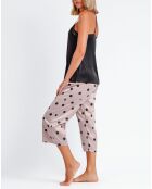 Pyjama Débardeur & Pantalon Jiya noir/rose