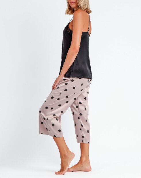 Pyjama Débardeur & Pantalon Jiya noir/rose