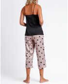 Pyjama Débardeur & Pantalon Jiya noir/rose
