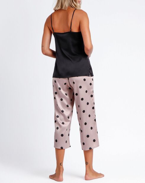 Pyjama Débardeur & Pantalon Jiya noir/rose