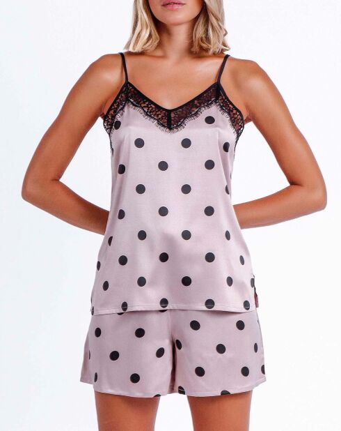 Pyjama Débardeur & Short Natalia rose