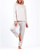 Pyjama Haut à manches longues & Pantalon Seraphina gris clair