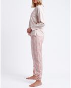 Pyjama Haut à manches longues & Pantalon Orla rose