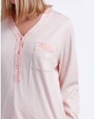Pyjama Haut à manches longues & Pantalon Orla rose