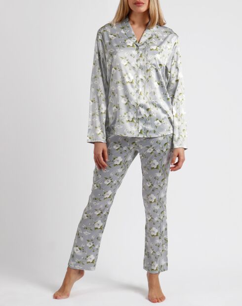 Pyjama Chemise & Pantalon Selena gris