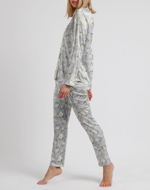 Pyjama Chemise & Pantalon Selena gris