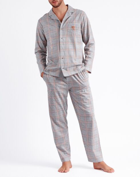 Pyjama Chemise & Pantalon Elio gris
