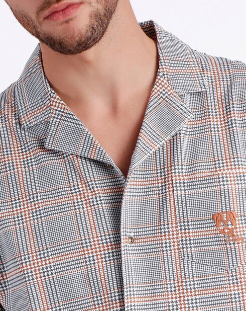 Pyjama Chemise & Pantalon Elio gris