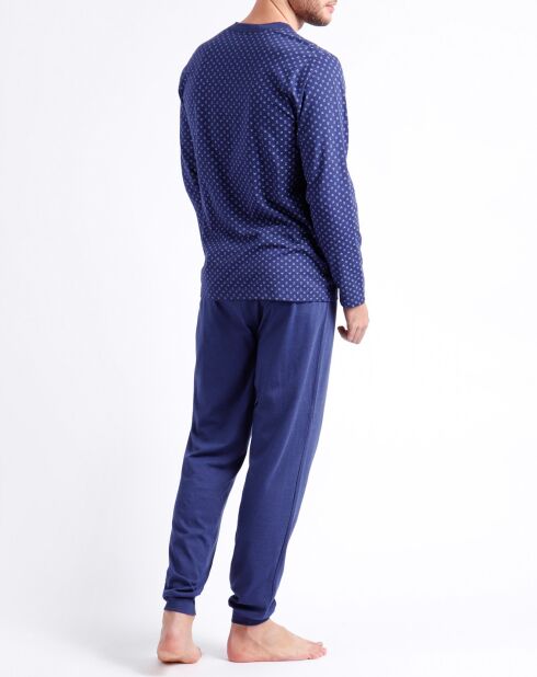 Pyjama Chemise & Pantalon Zane bleu