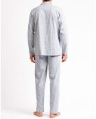 Pyjama Chemise & Pantalon Rhys gris