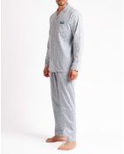 Pyjama Chemise & Pantalon Rhys gris