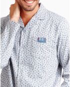 Pyjama Chemise & Pantalon Rhys gris