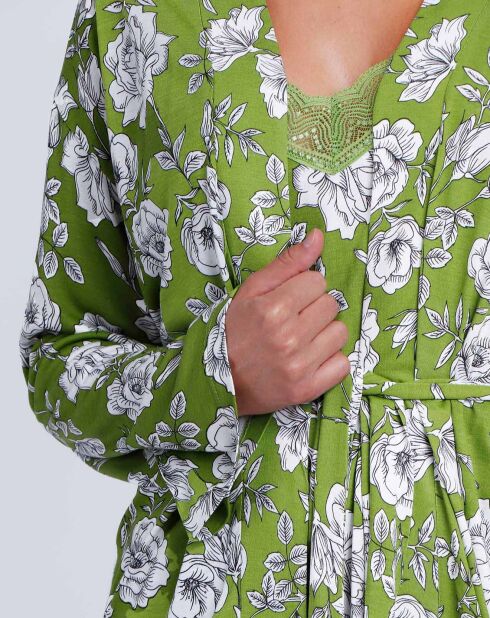 Grünes Negligé Alina