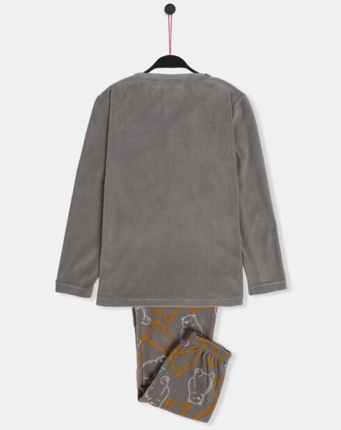 Pyjama Haut manches longues & Pantalon Emiko gris
