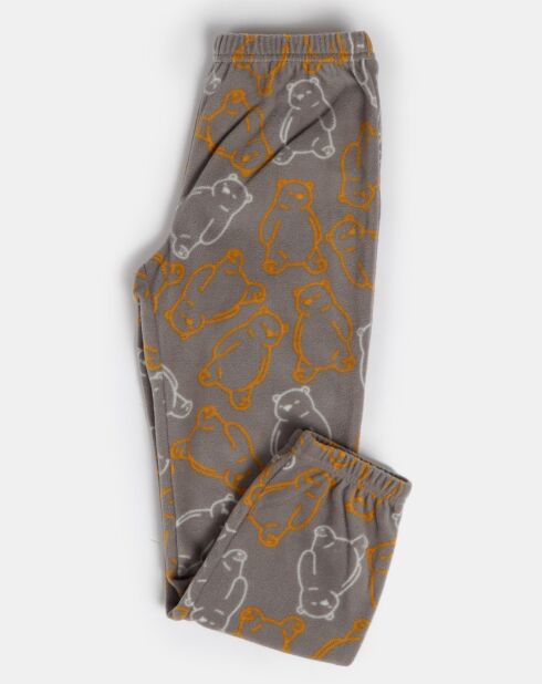 Pyjama Haut manches longues & Pantalon Emiko gris