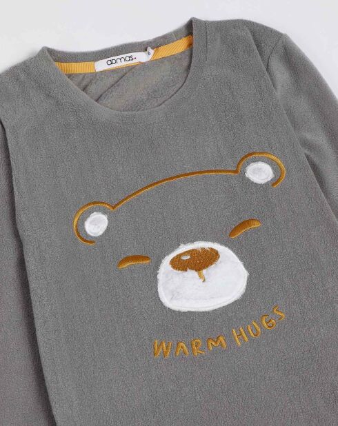 Pyjama Haut manches longues & Pantalon Emiko gris