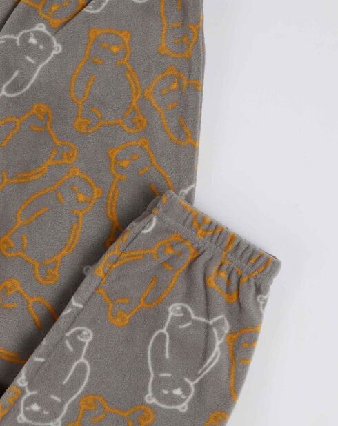 Pyjama Haut manches longues & Pantalon Emiko gris