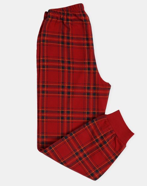 Pyjama Haut manches longues & Pantalon Mateo noir/rouge