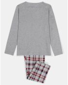 Pyjama Haut manches longues & Pantalon Hassan gris