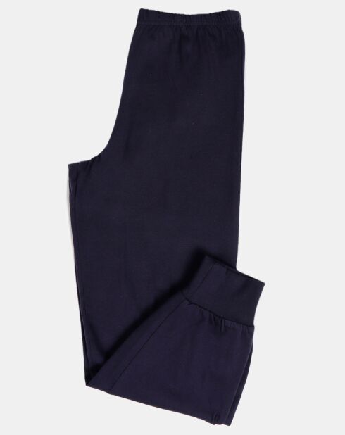 Pyjama Haut manches longues & Pantalon Oliver gris/noir