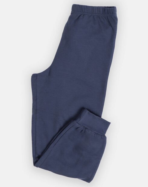 Pyjama Haut manches longues & Pantalon Rafael bleu