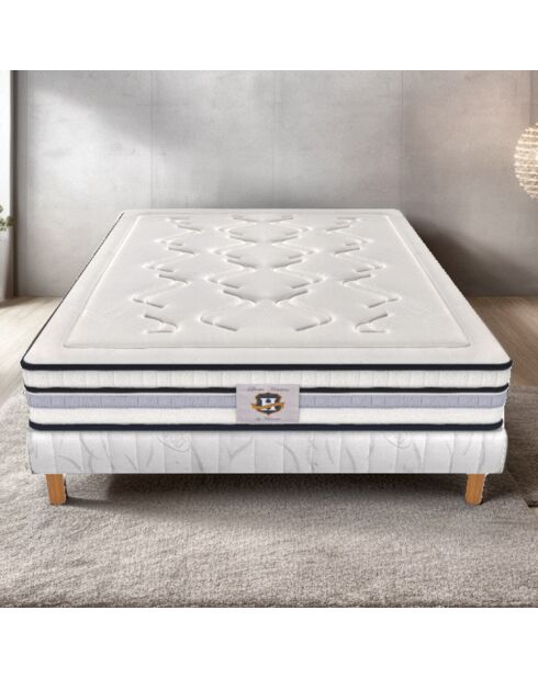 Matelas à mémoire de forme Le Chambourcy blanc - 140x200 cm